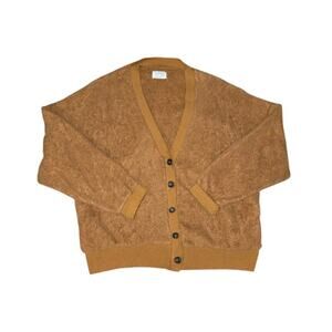 Paper Label Sherpa Cardigan Size XL Button Down